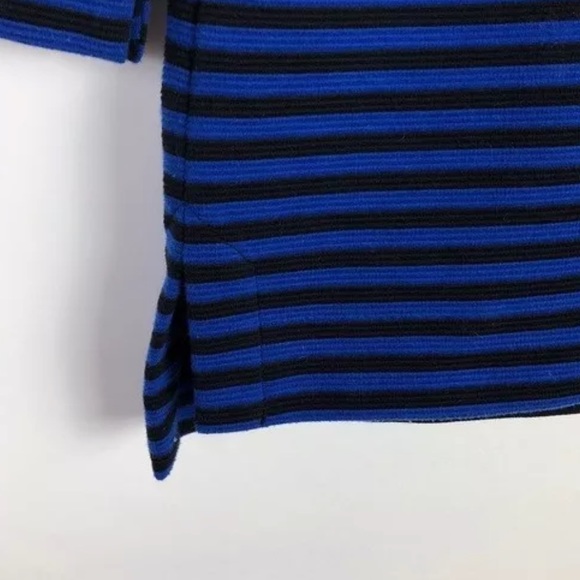 Madewell Gallerist Ponte Zipper Back EUC Blue & Black Top XS - Picture 4 of 8